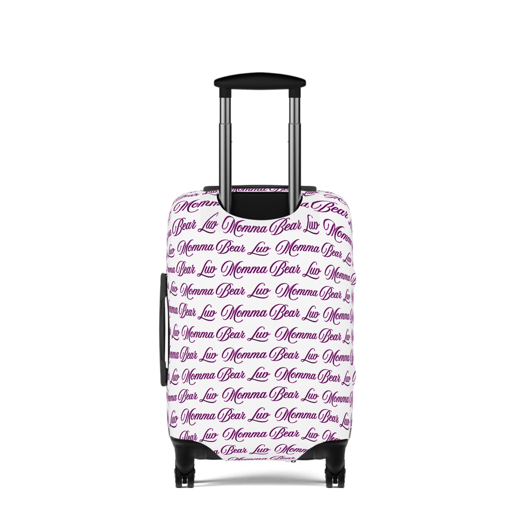 Momma Bear Luv Luggage Cover — Pink