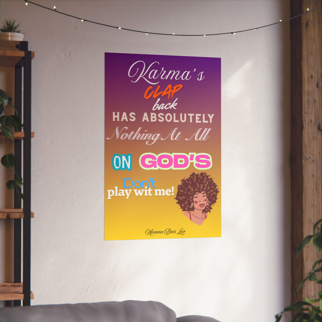 Inspirational Poster — “God's Clap Back”