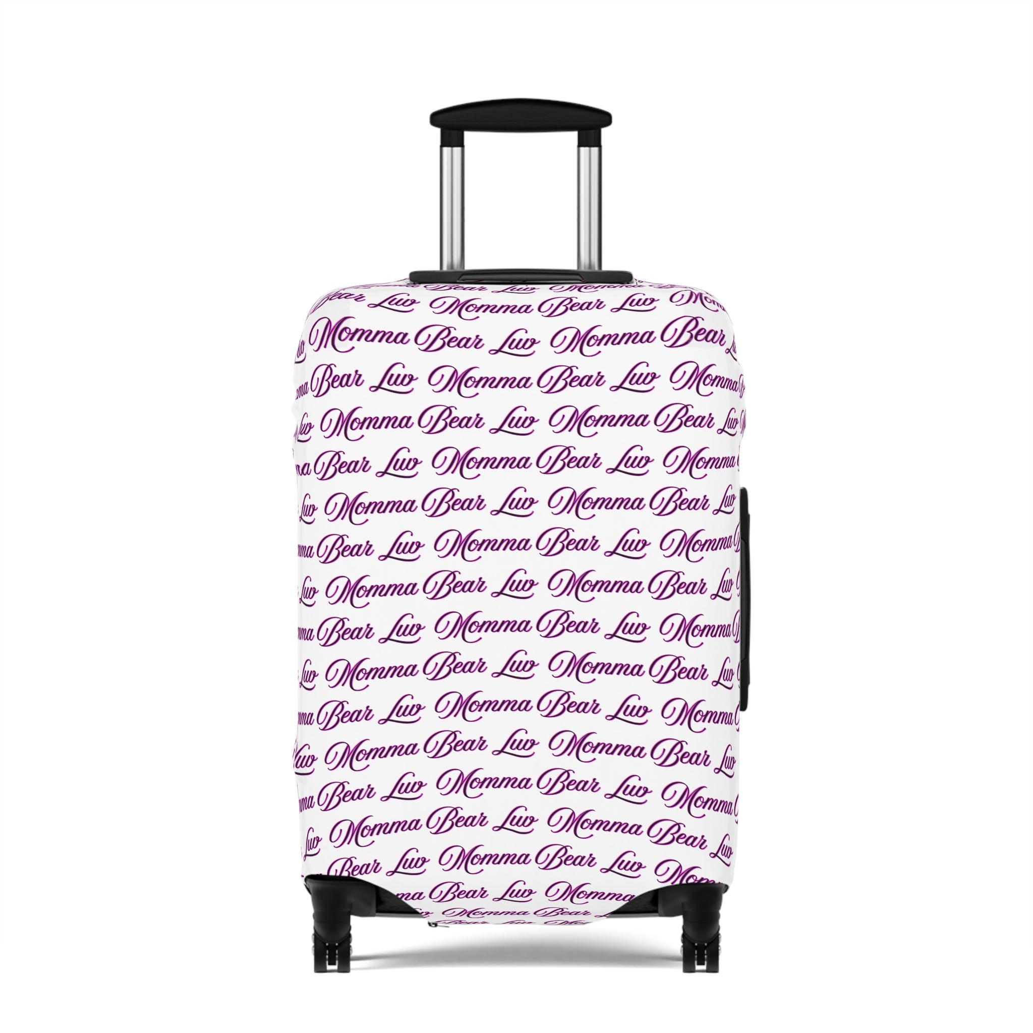 Momma Bear Luv Luggage Cover — Pink