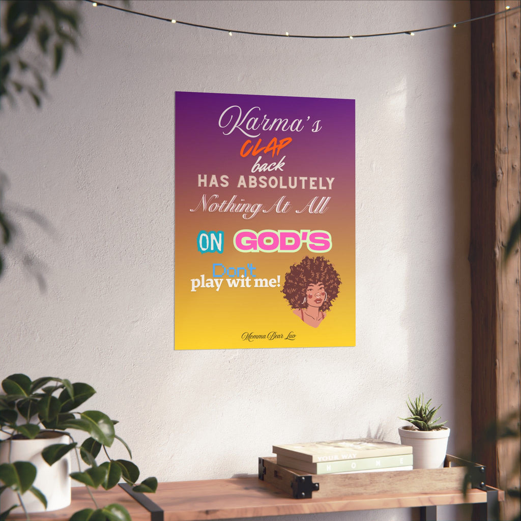 Inspirational Poster — “God's Clap Back”
