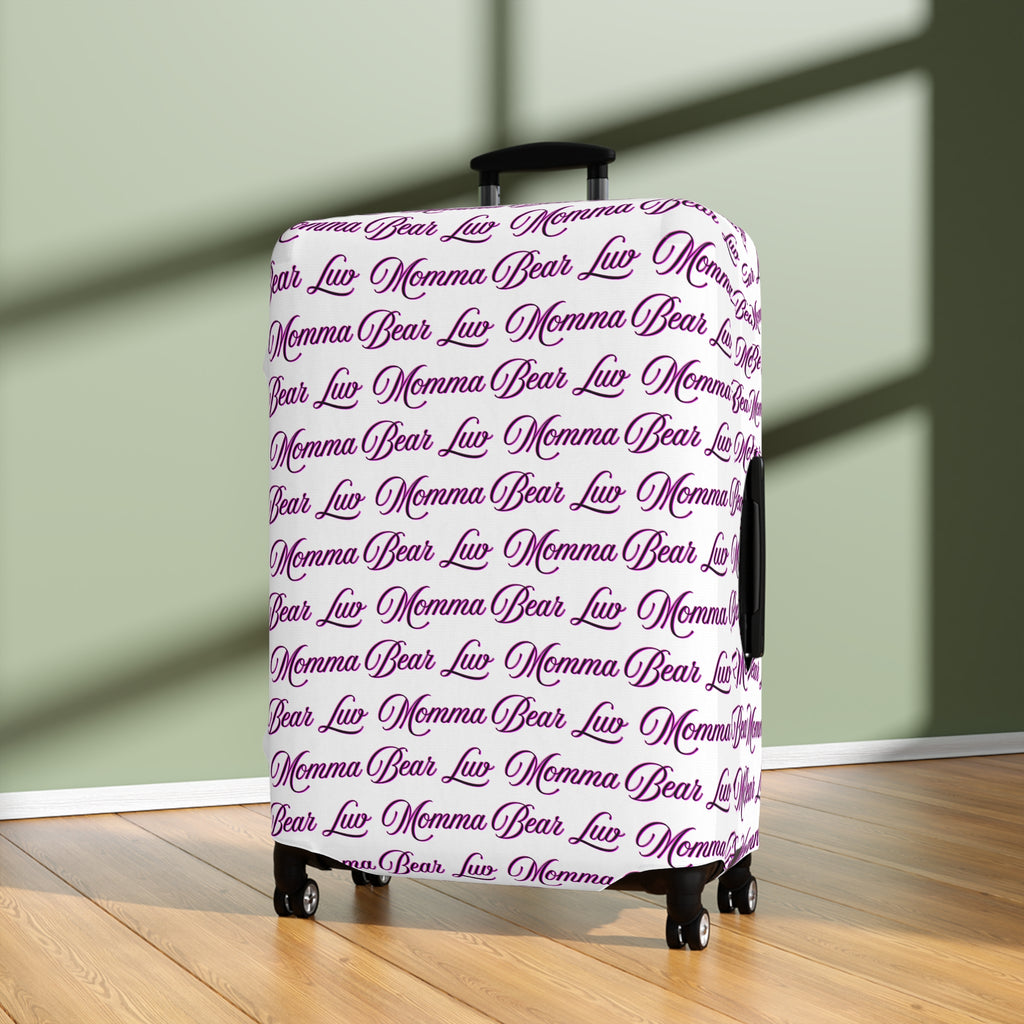 Momma Bear Luv Luggage Cover — Pink