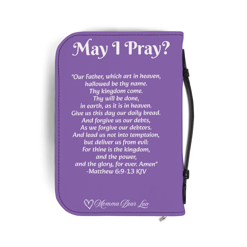 May I Pray Bible Cover - Lt Purple