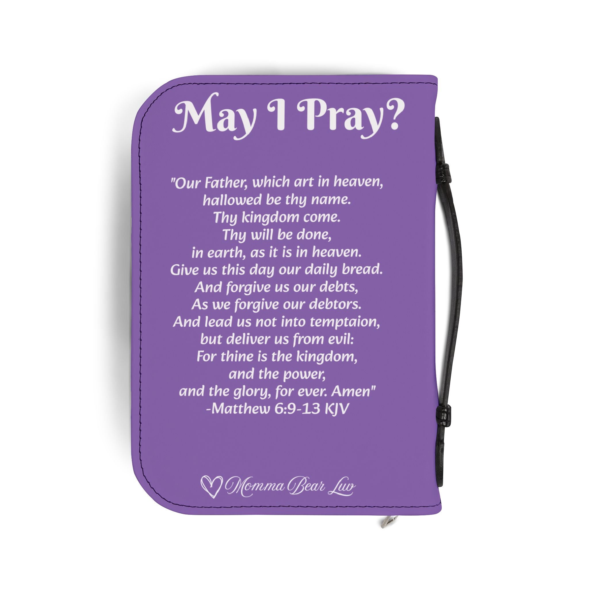 May I Pray Bible Cover - Lt Purple