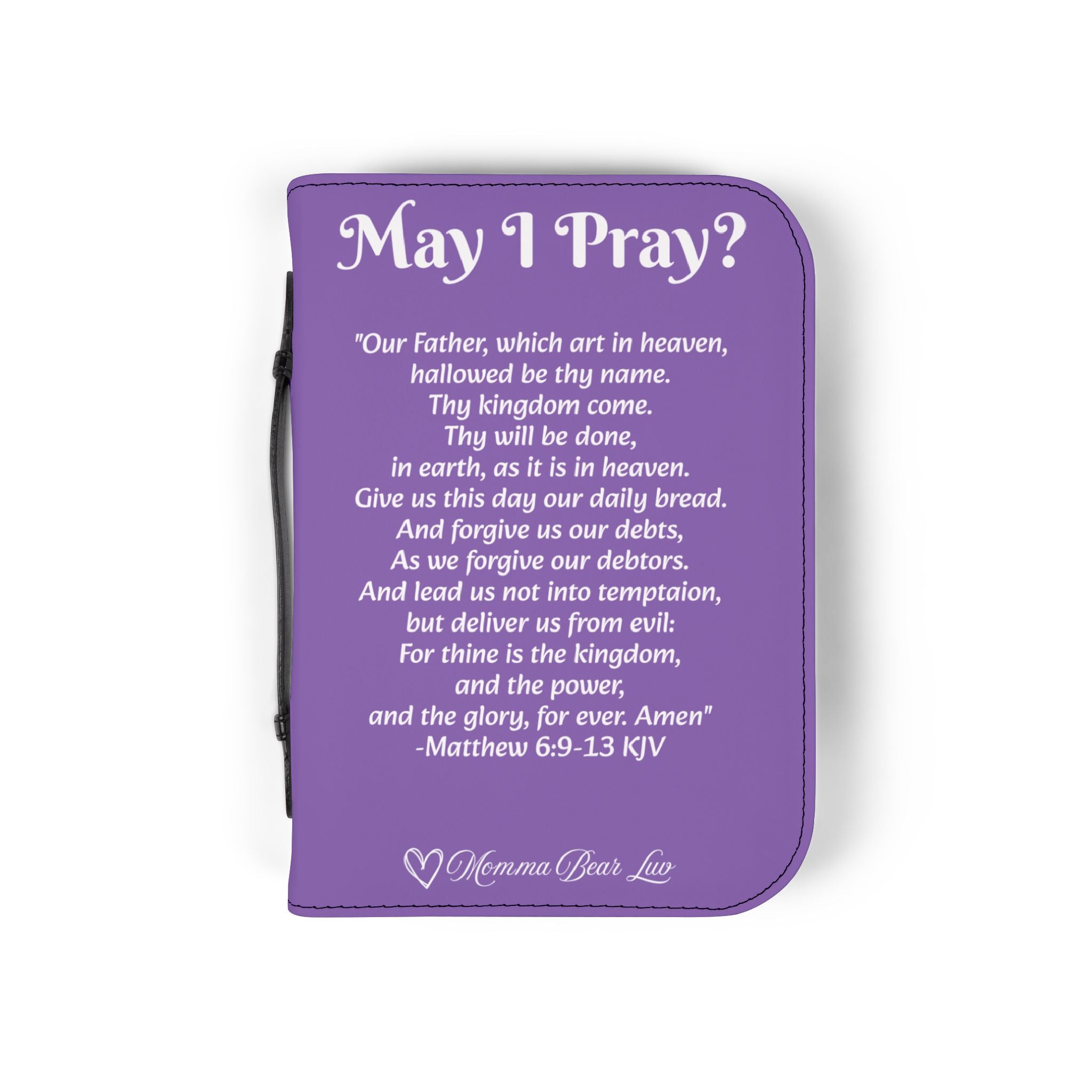 May I Pray Bible Cover - Lt Purple