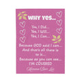 Velveteen Plush "Yes I Can" Blanket