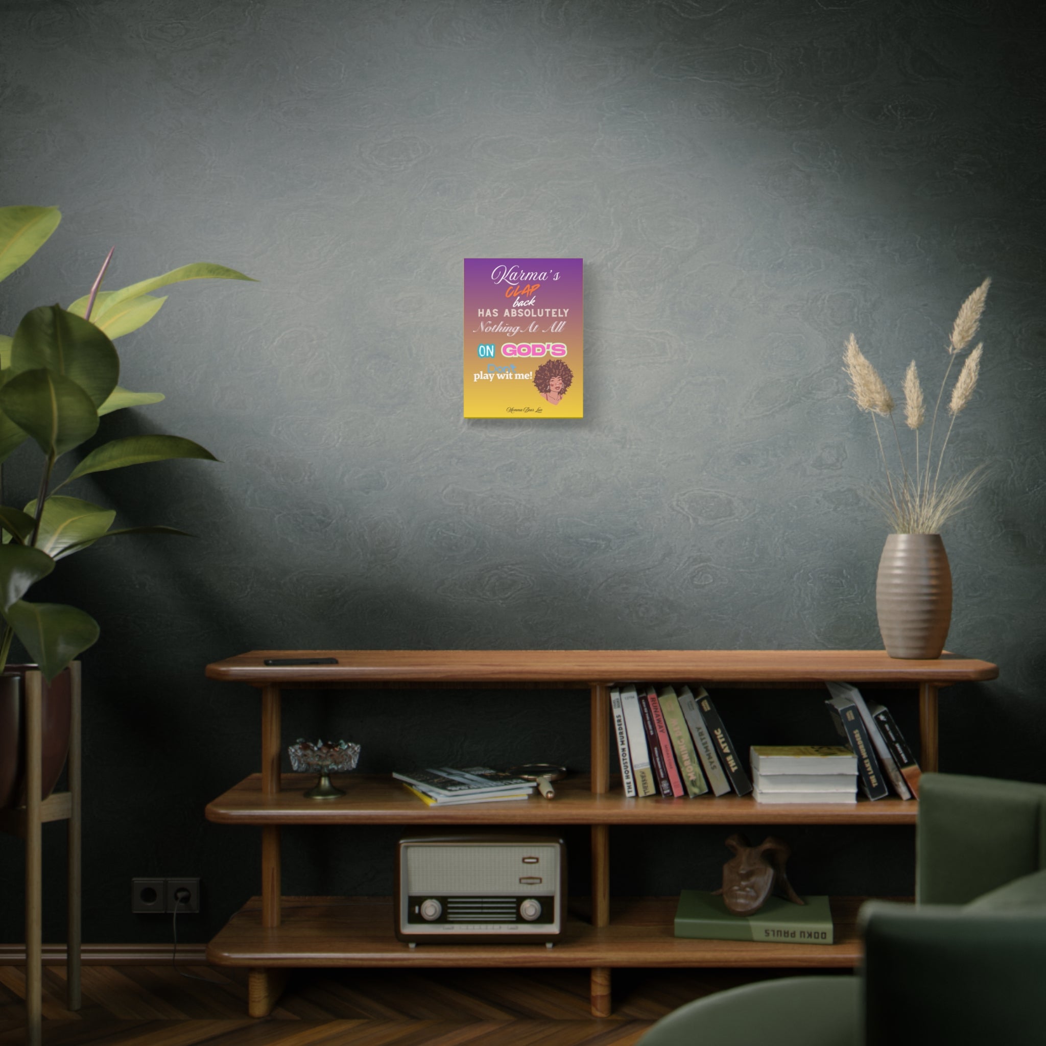 Karma’s Clap Back – Inspirational Afrocentric Canvas Wall Art