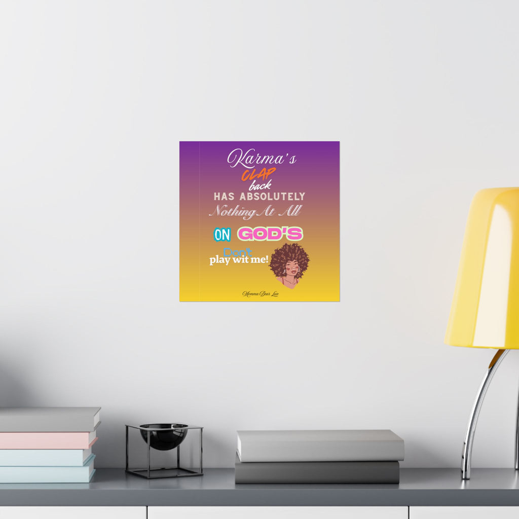 Inspirational Poster — “God's Clap Back”