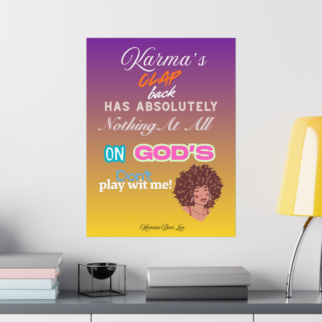 Inspirational Poster — “God's Clap Back”