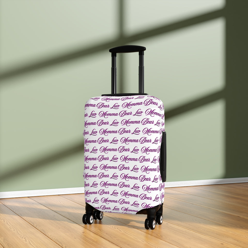 Momma Bear Luv Luggage Cover — Pink