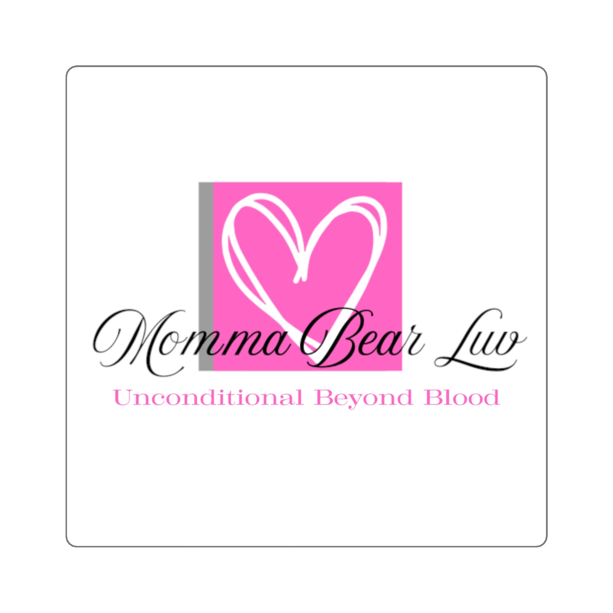 Momma Bear Luv Square Stickers