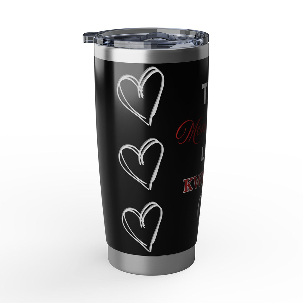 Kwik Trip Lover Tumbler — "This Momma Bear Luvs Kwik Trip" 20oz Insulated Travel Cup - Black