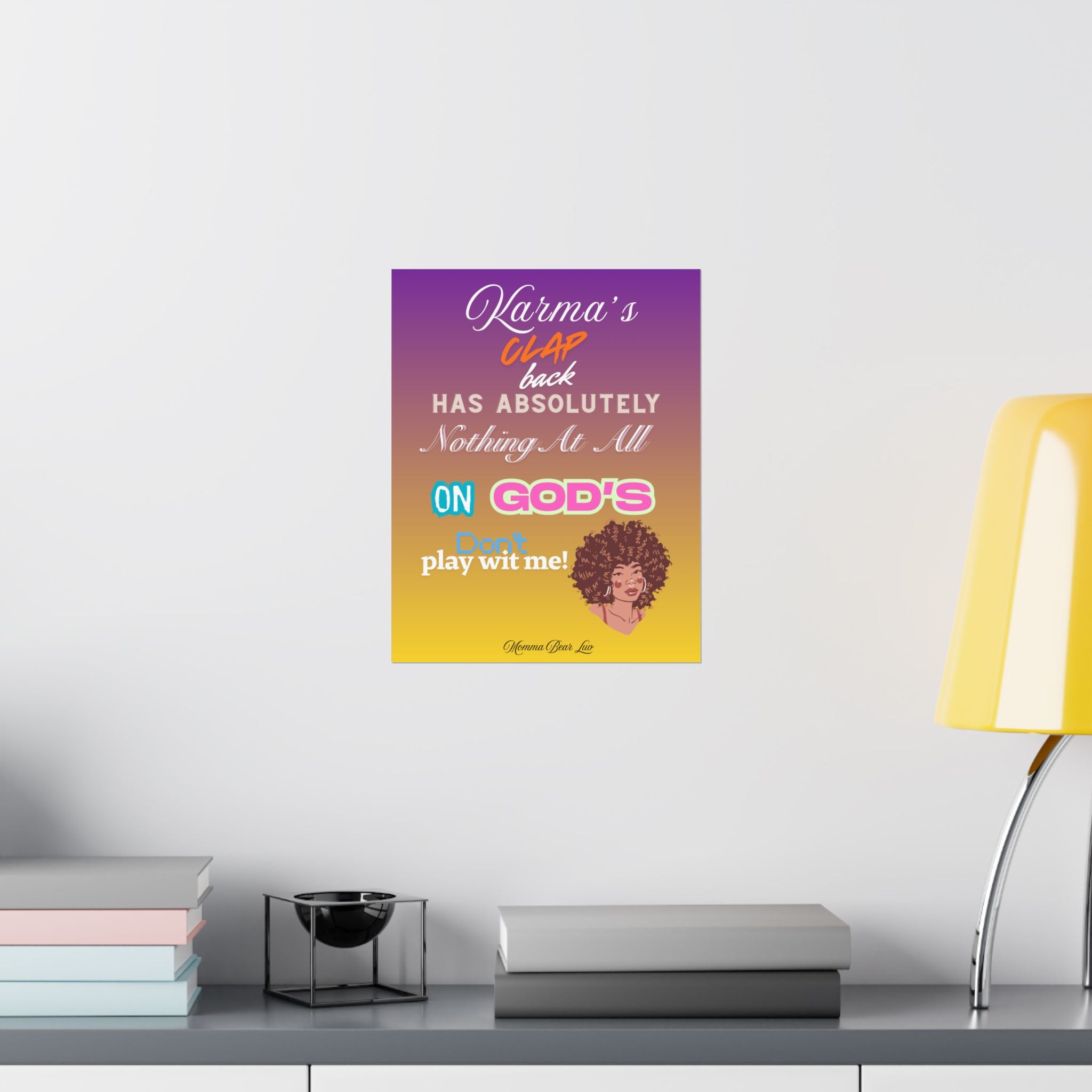 Inspirational Poster — “God's Clap Back”