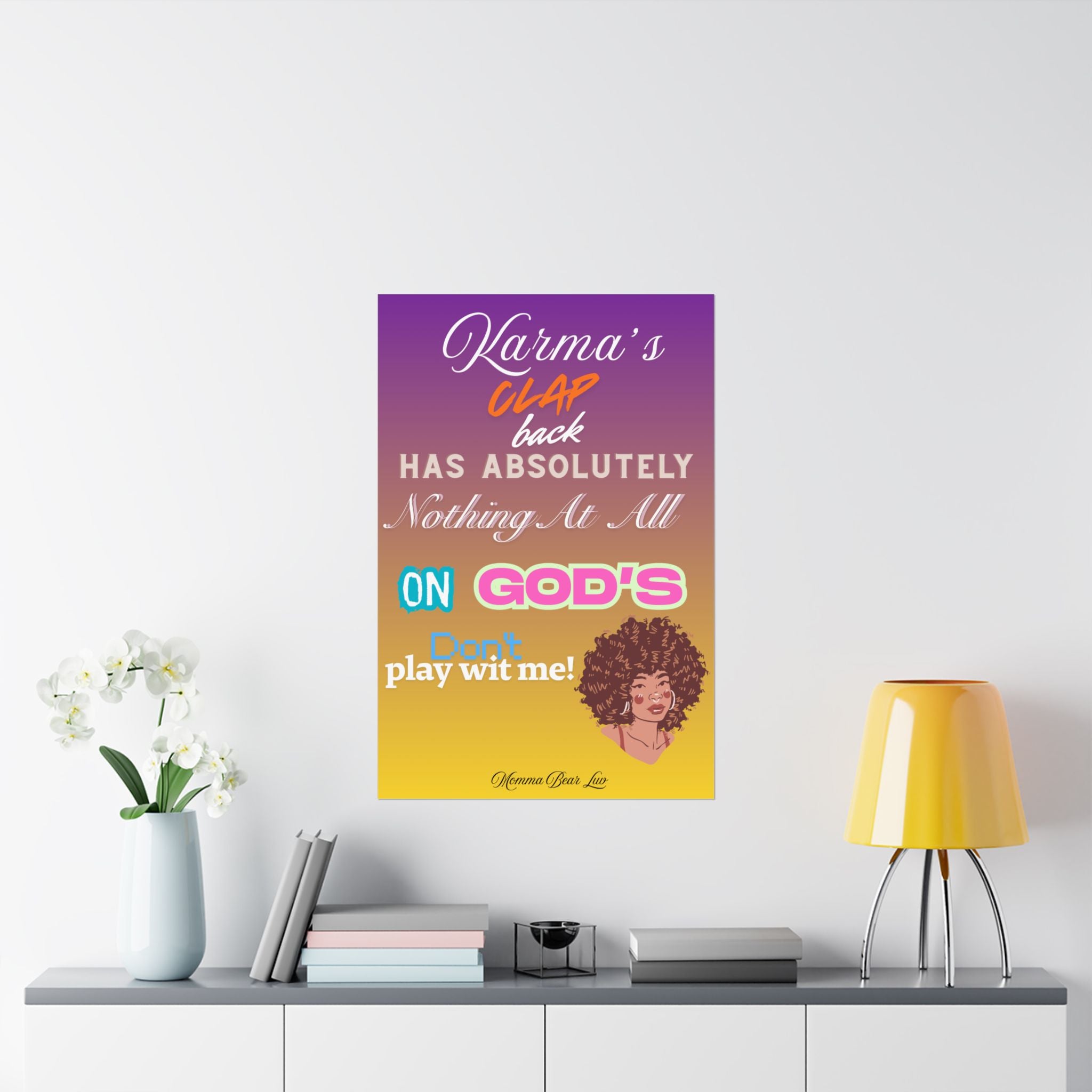 Inspirational Poster — “God's Clap Back”