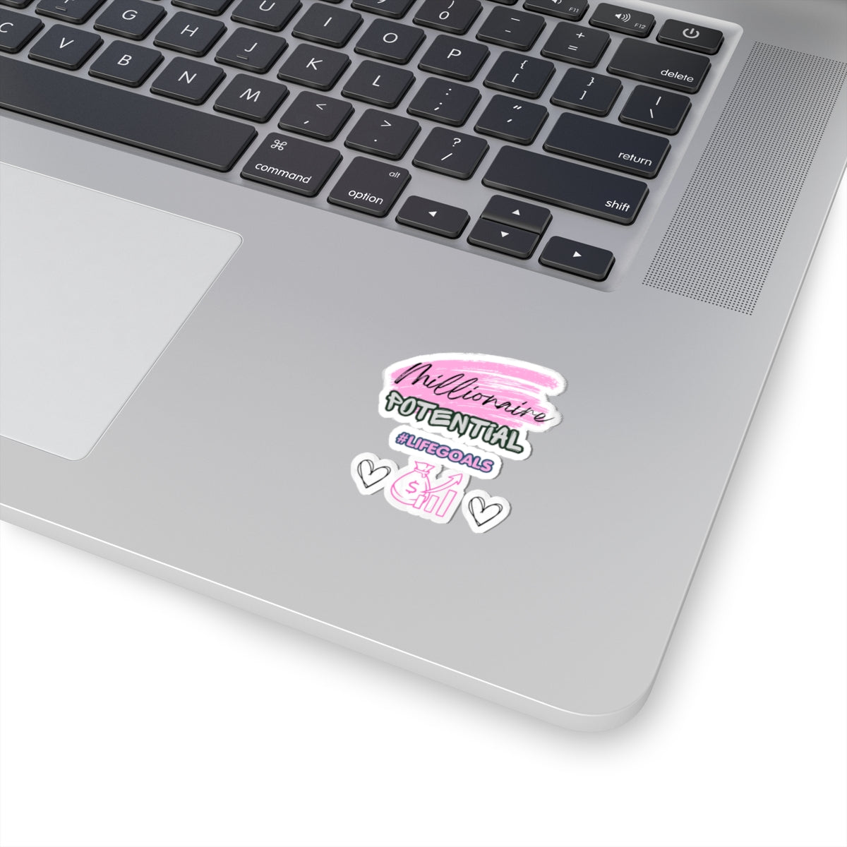 Millionaire Potential Kiss-Cut Sticker – #LifeGoals Motivational Money Decal