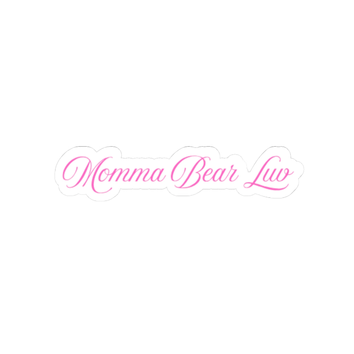 Momma Bear Luv Kiss-Cut Sticker