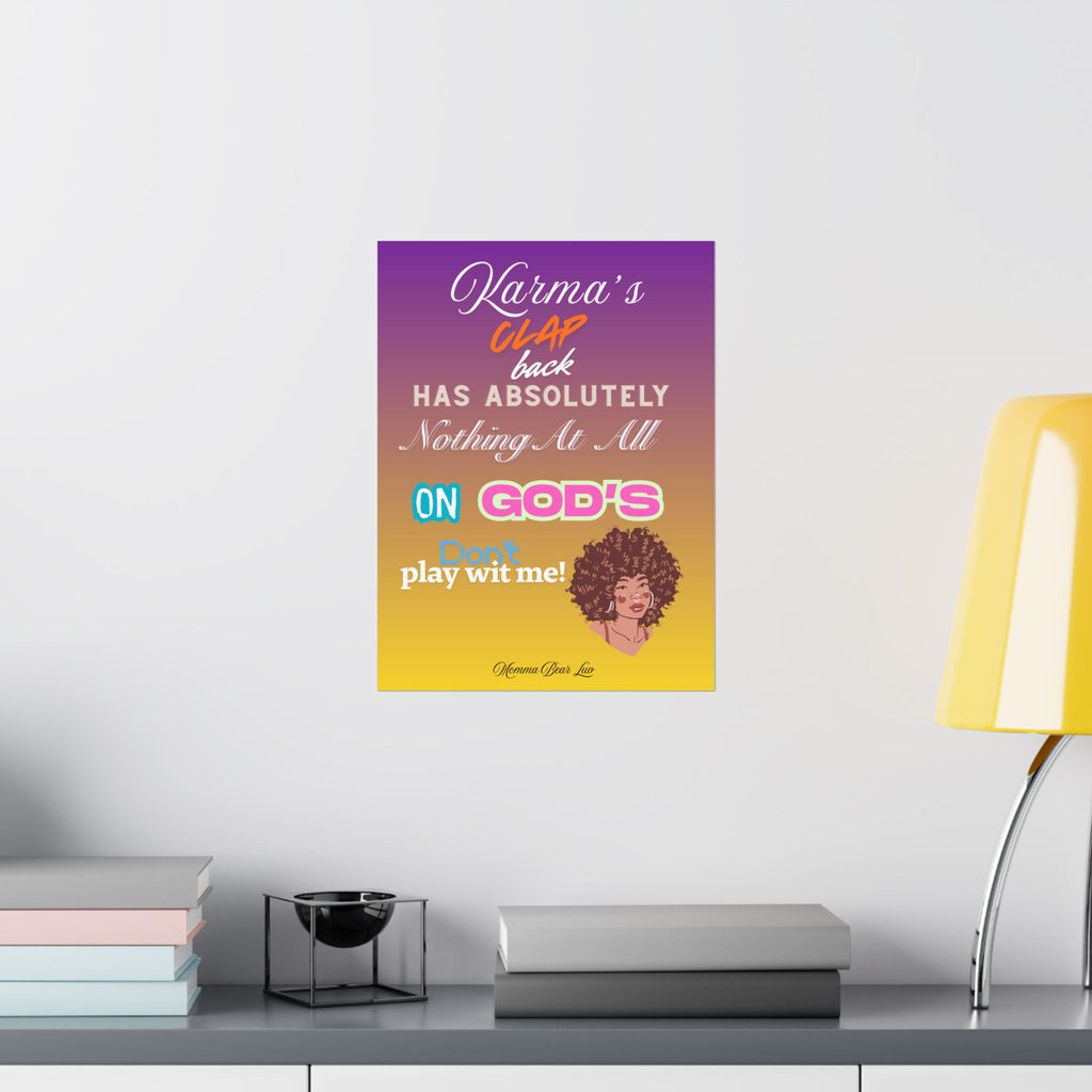 Inspirational Poster — “God's Clap Back”