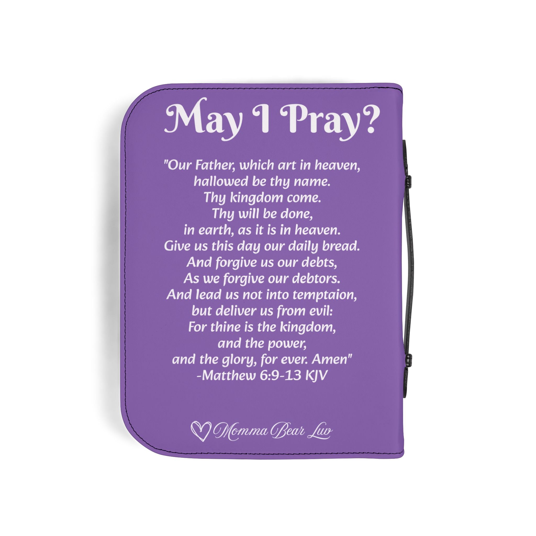 May I Pray Bible Cover - Lt Purple