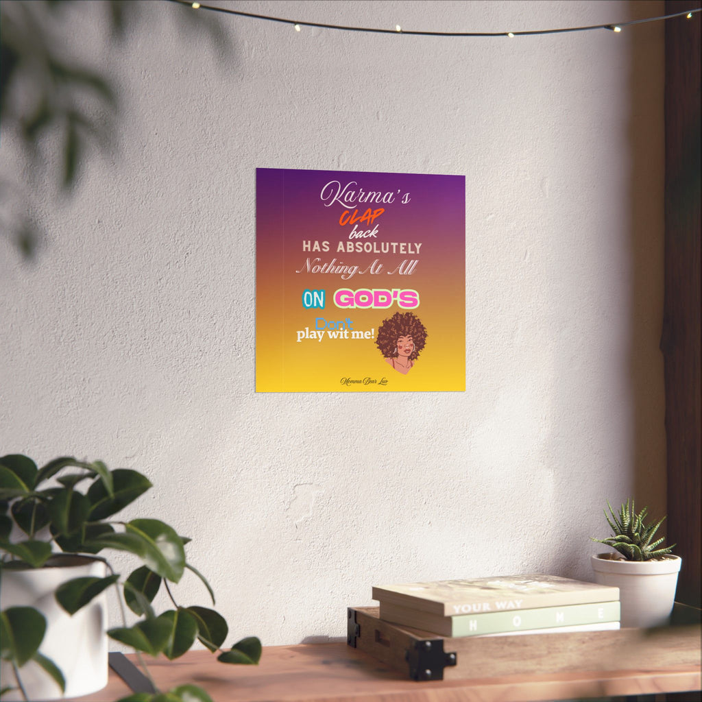 Inspirational Poster — “God's Clap Back”
