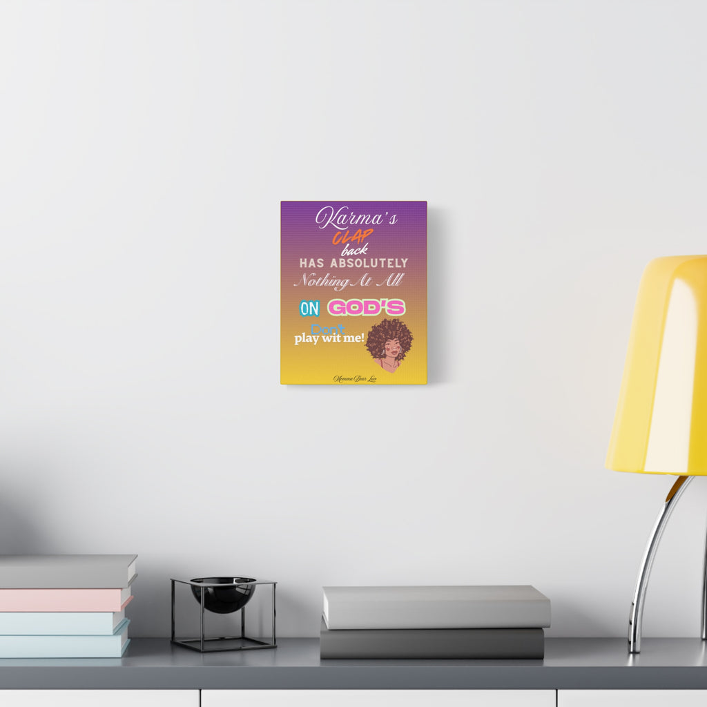 Karma’s Clap Back – Inspirational Afrocentric Canvas Wall Art