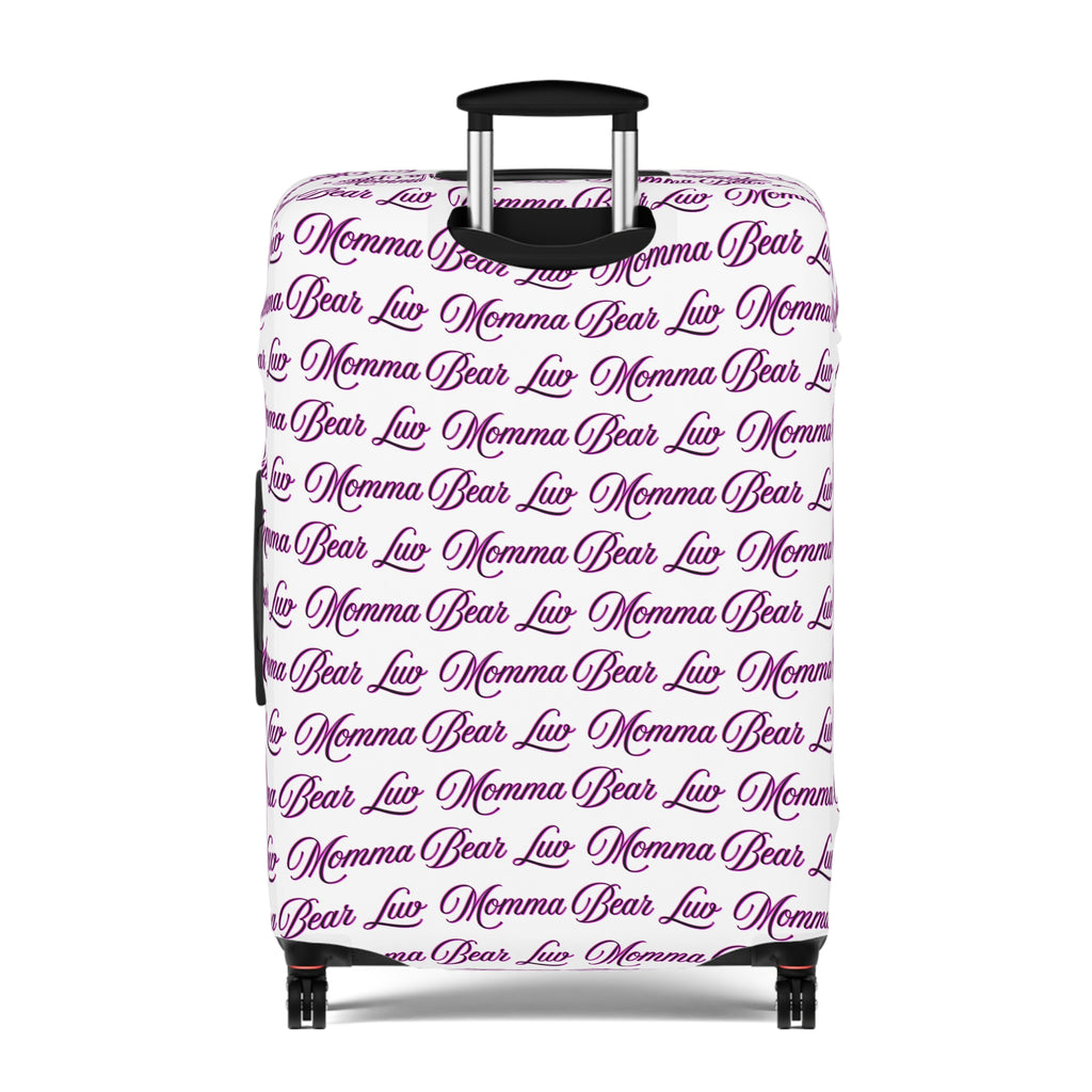 Momma Bear Luv Luggage Cover — Pink