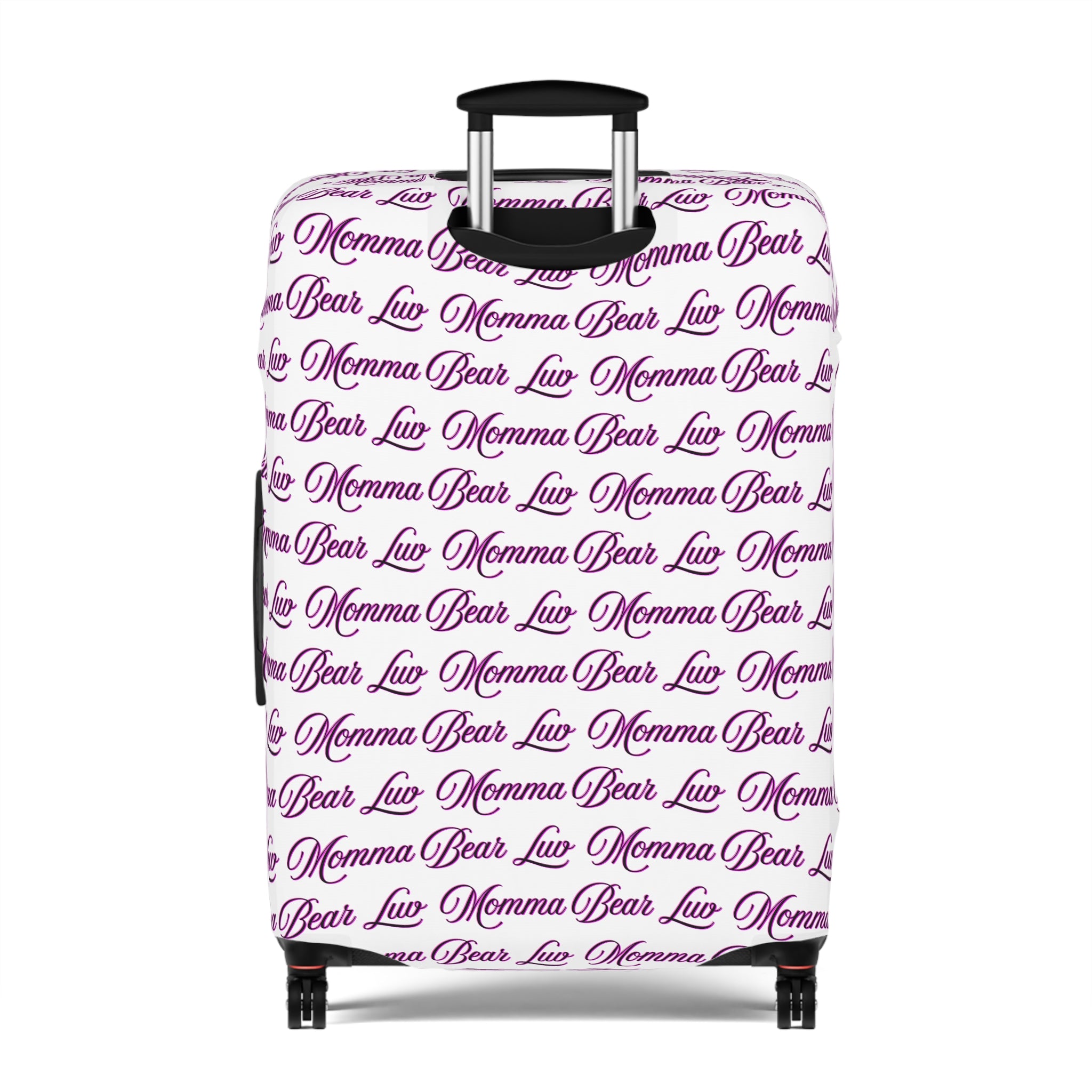 Momma Bear Luv Luggage Cover — Pink