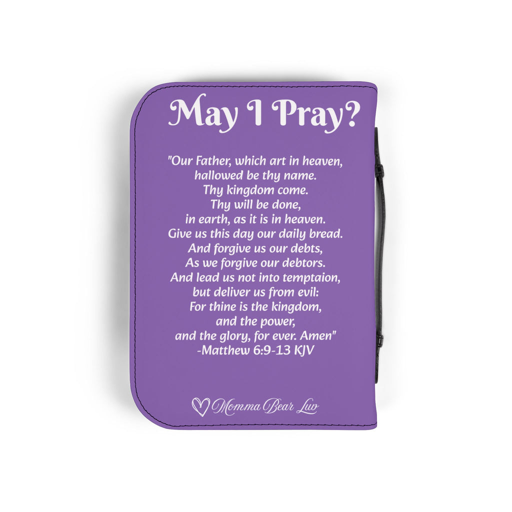 May I Pray Bible Cover - Lt Purple