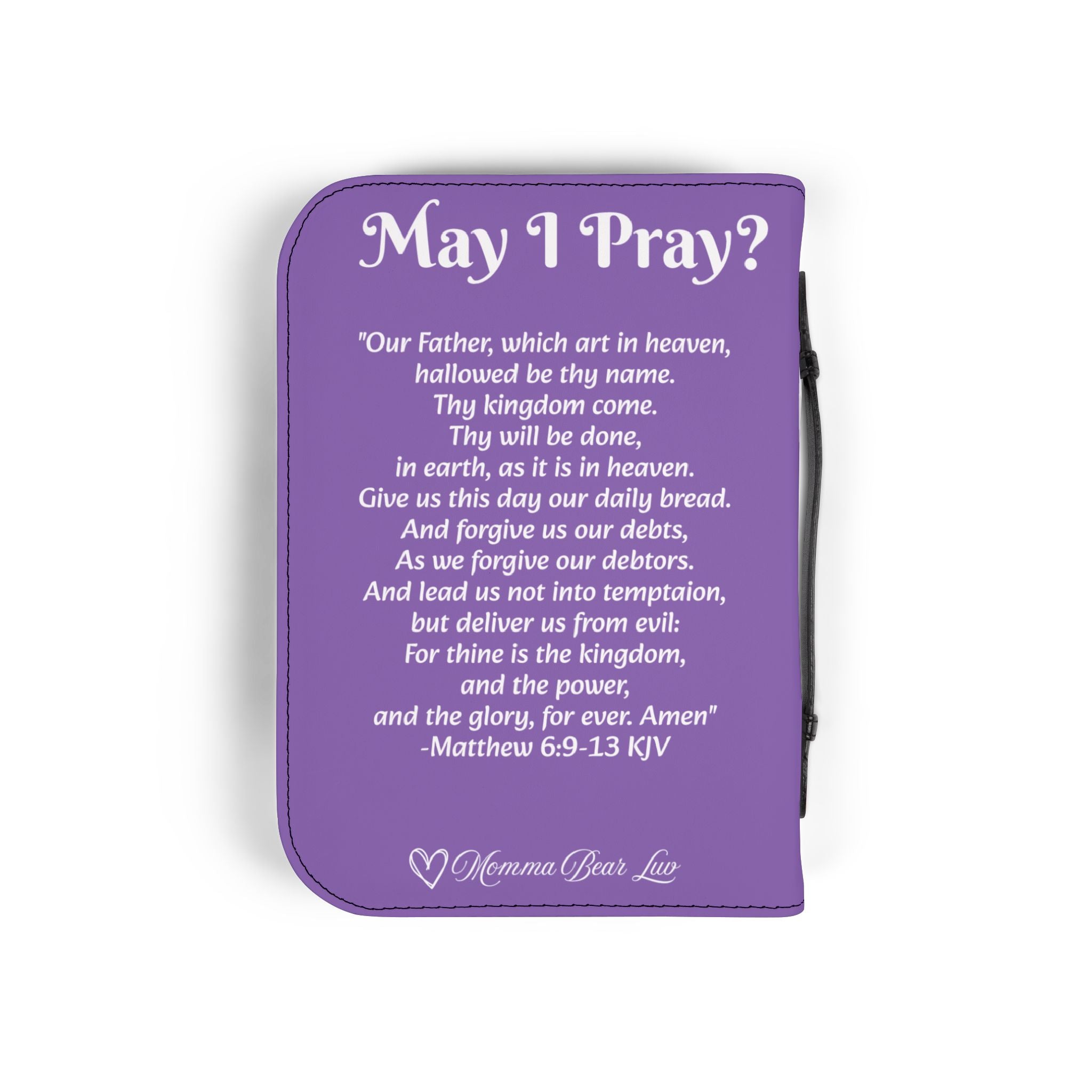 May I Pray Bible Cover - Lt Purple