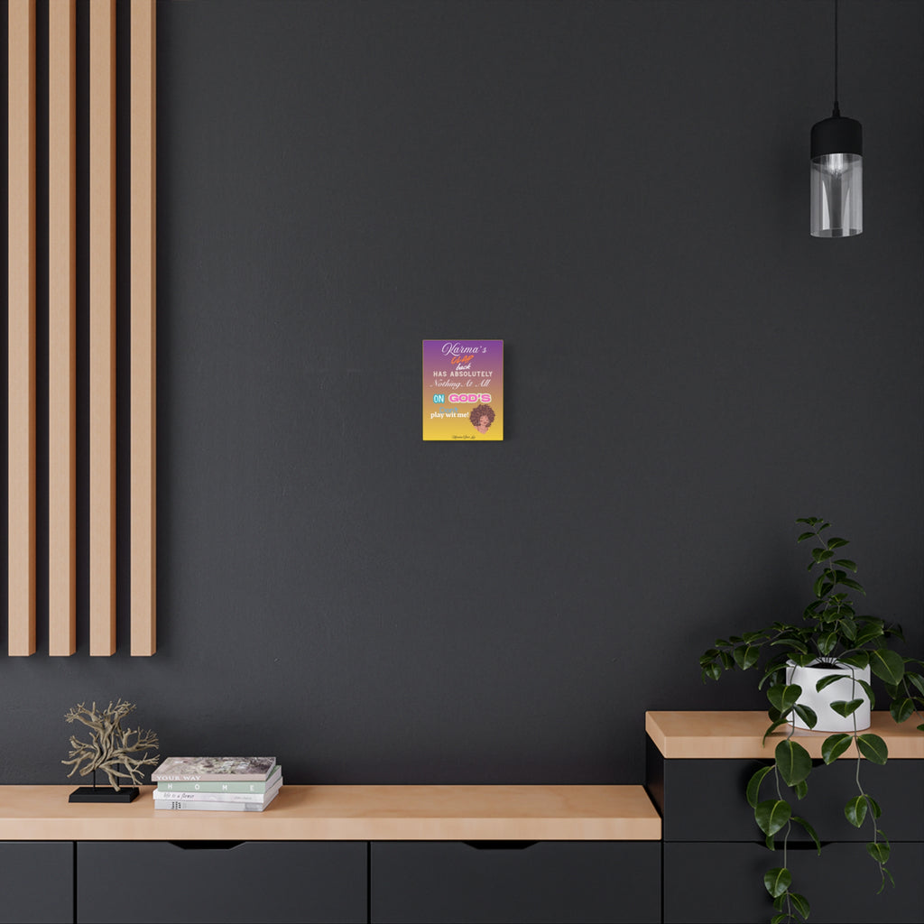 Karma’s Clap Back – Inspirational Afrocentric Canvas Wall Art