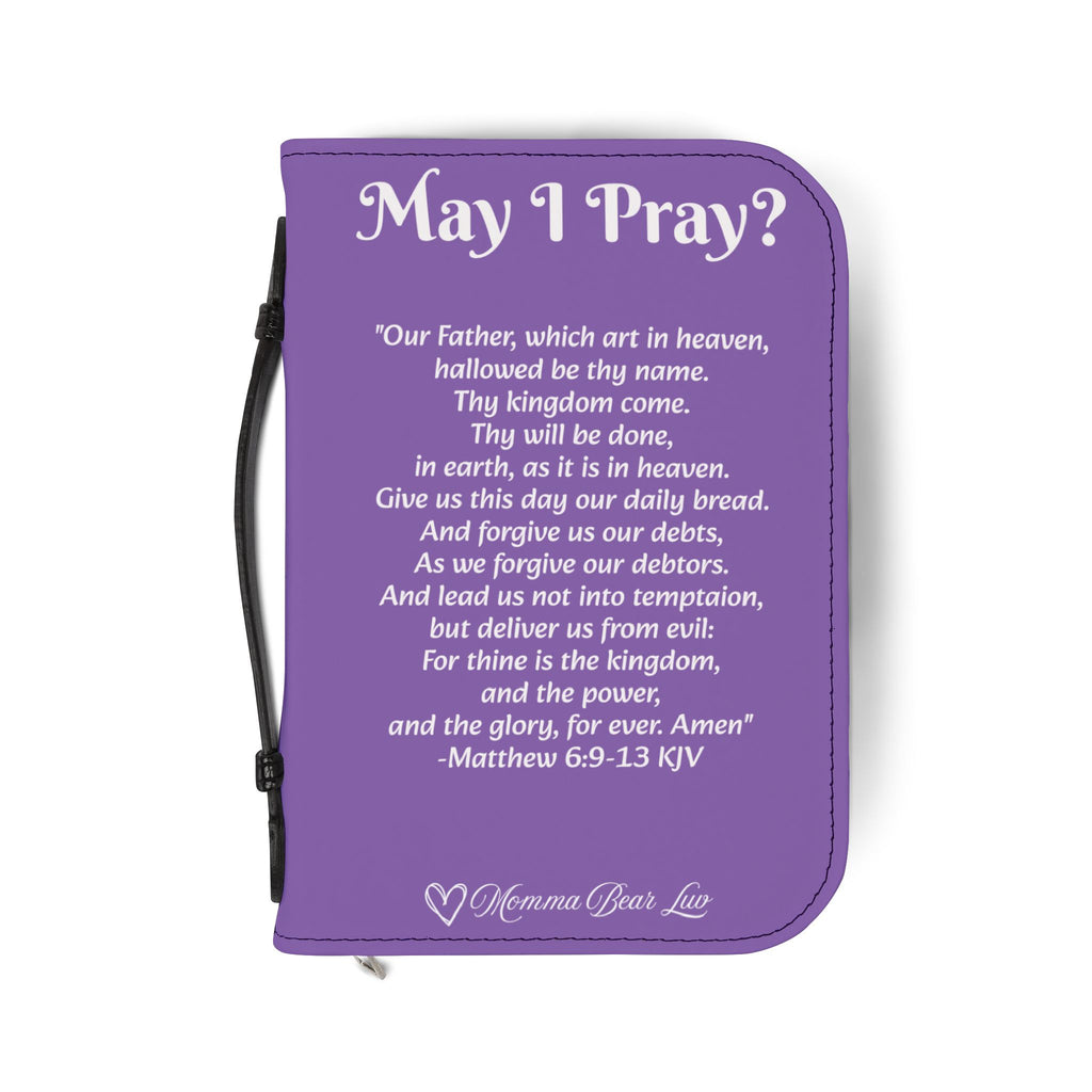 May I Pray Bible Cover - Lt Purple