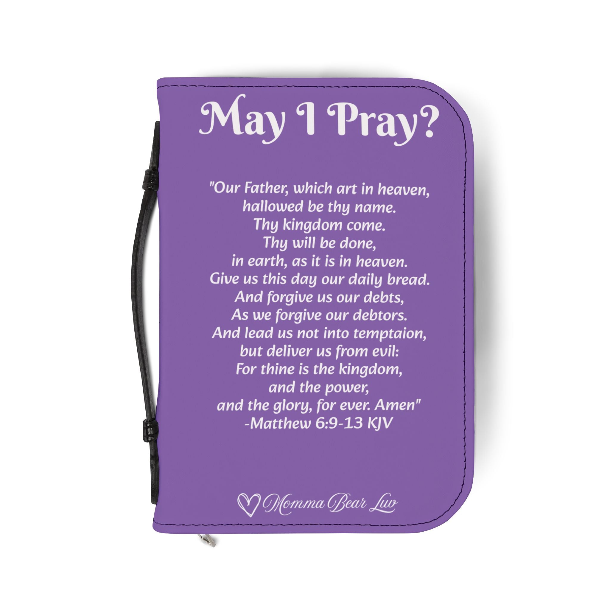 May I Pray Bible Cover - Lt Purple