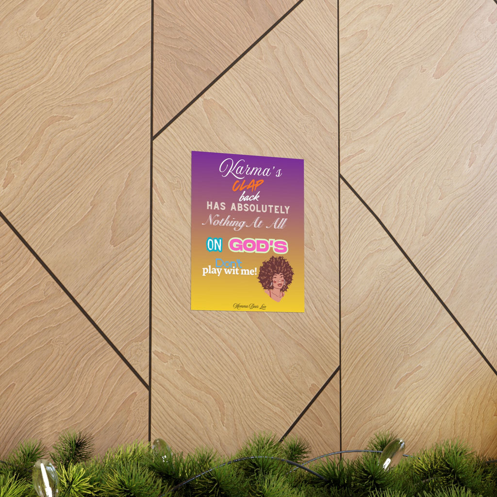 Inspirational Poster — “God's Clap Back”