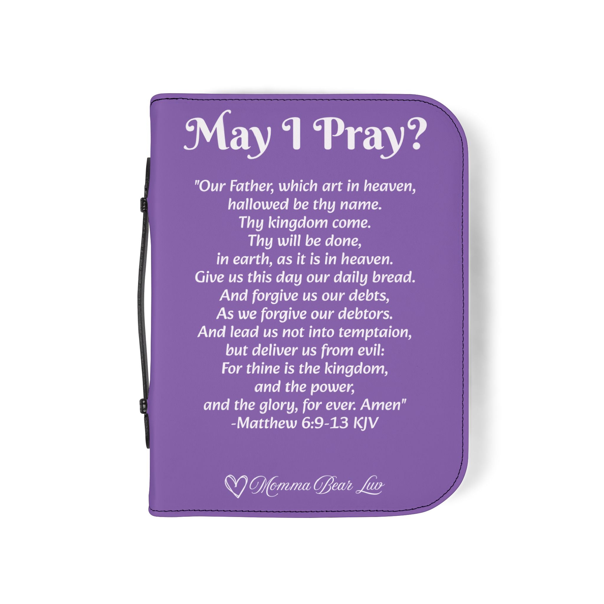 May I Pray Bible Cover - Lt Purple