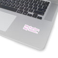 My Locker, My Rules Sticker — Pastel Pink Laptop & Locker Kiss-Cut Decal
