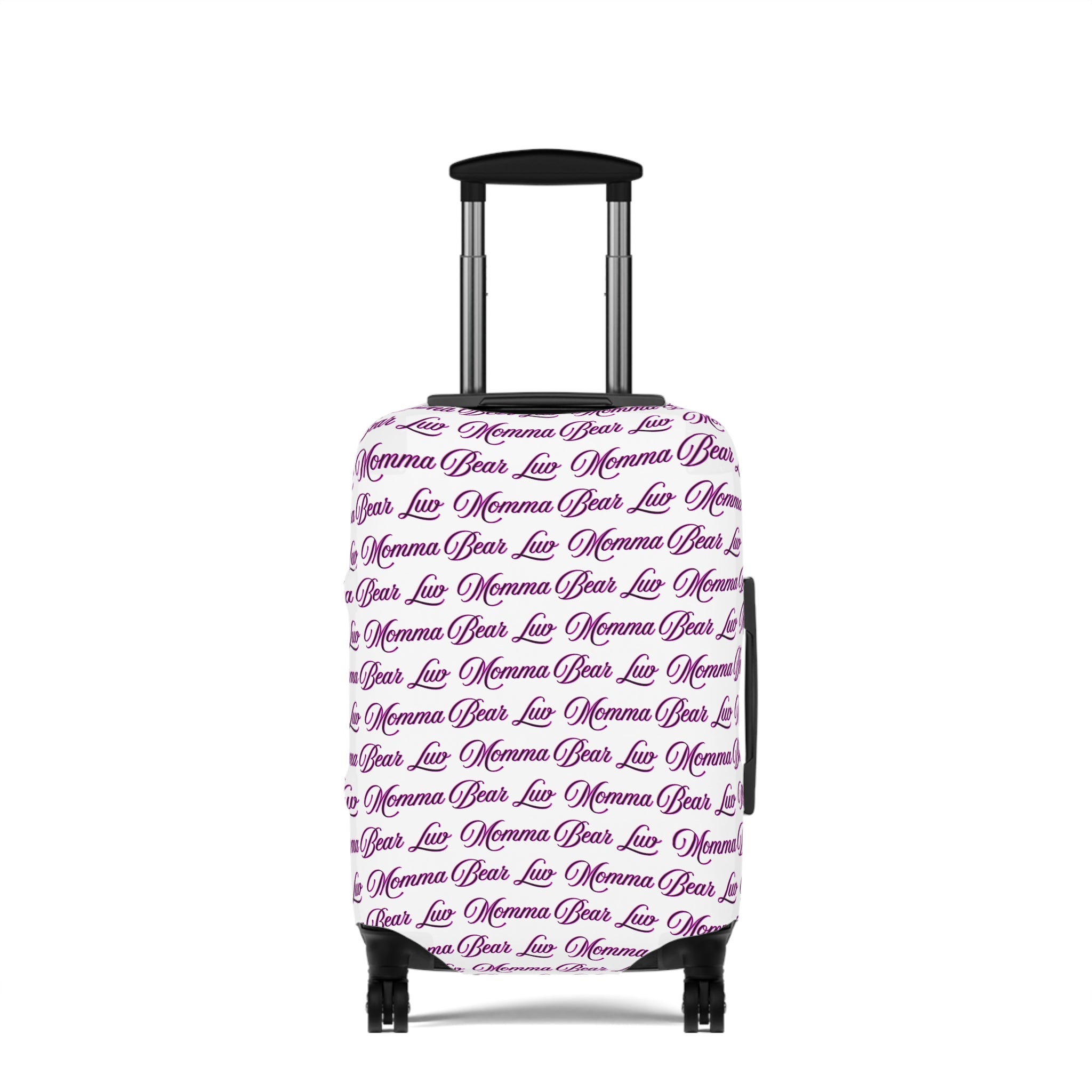 Momma Bear Luv Luggage Cover — Pink