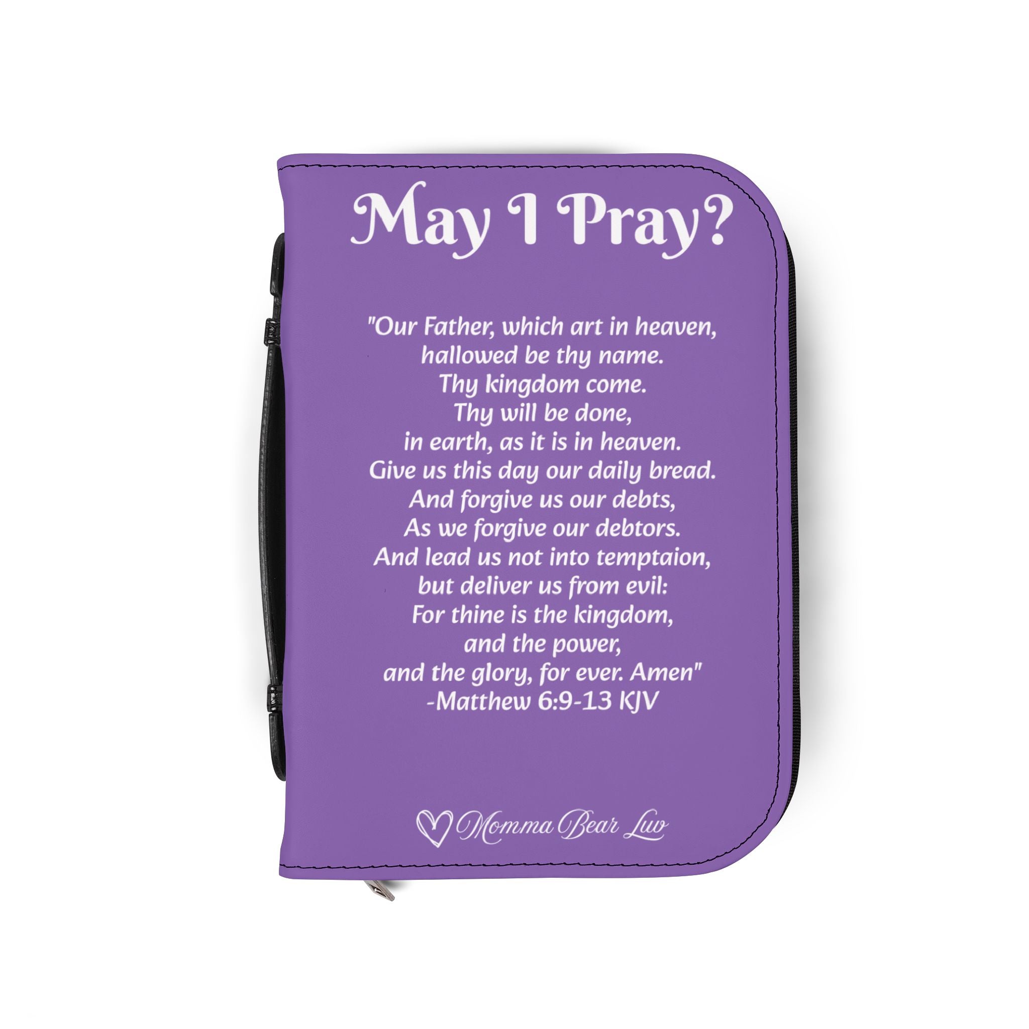 May I Pray Bible Cover - Lt Purple