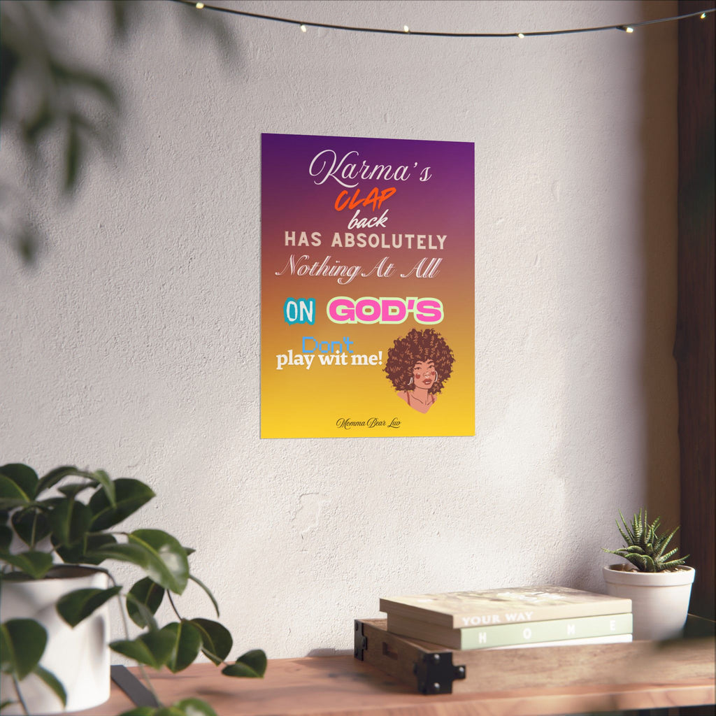 Inspirational Poster — “God's Clap Back”