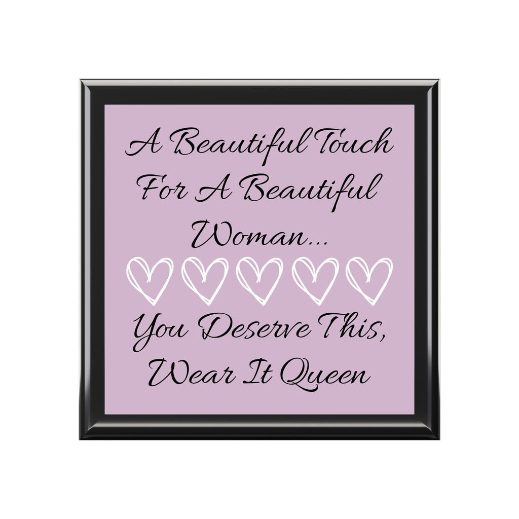 “A Beautiful Touch” Keepsake Jewelry Box