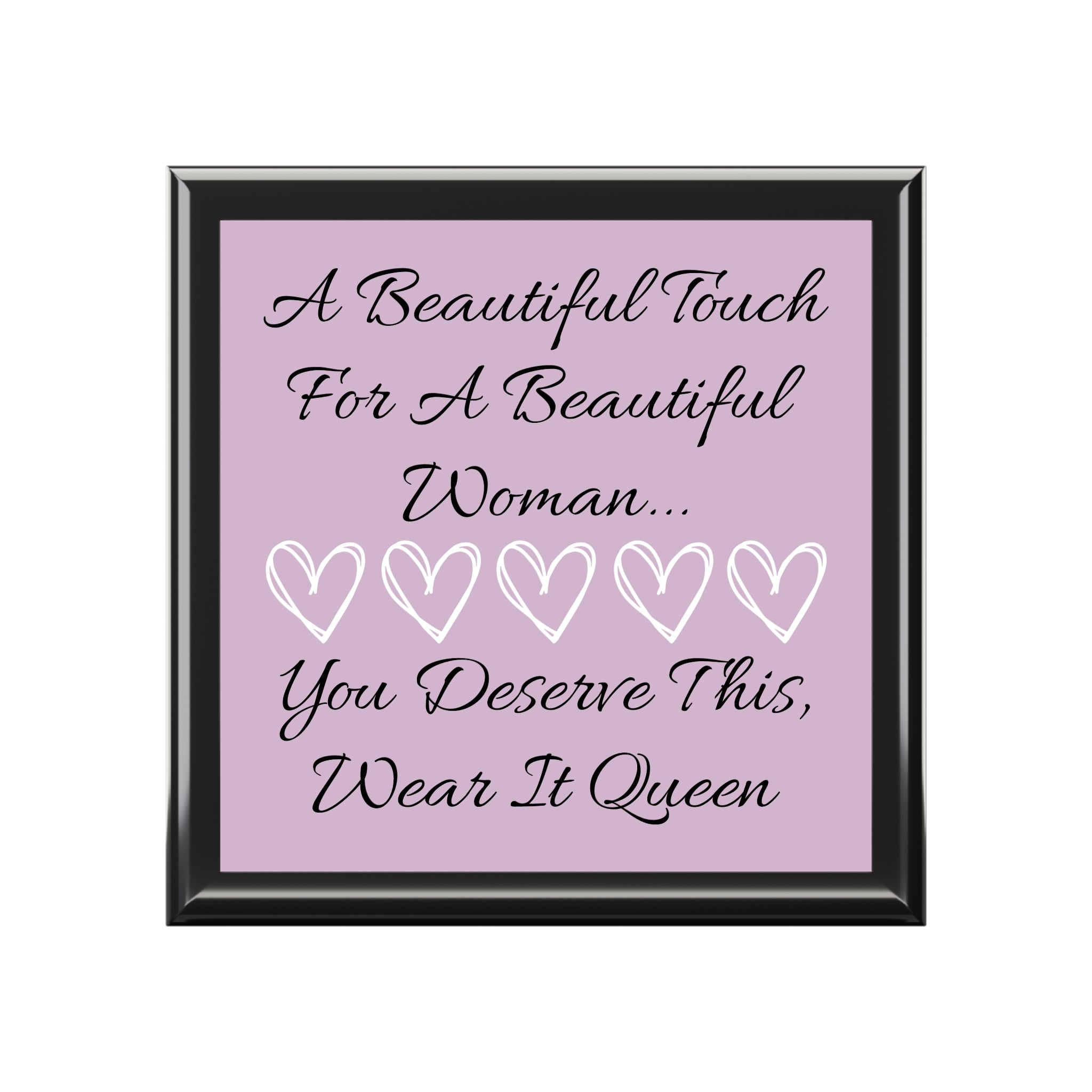 “A Beautiful Touch” Keepsake Jewelry Box