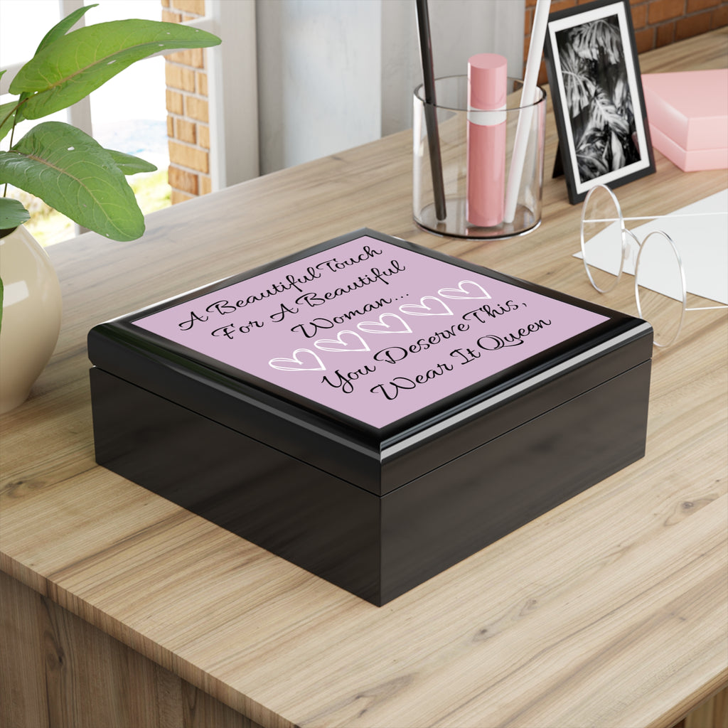 “A Beautiful Touch” Keepsake Jewelry Box