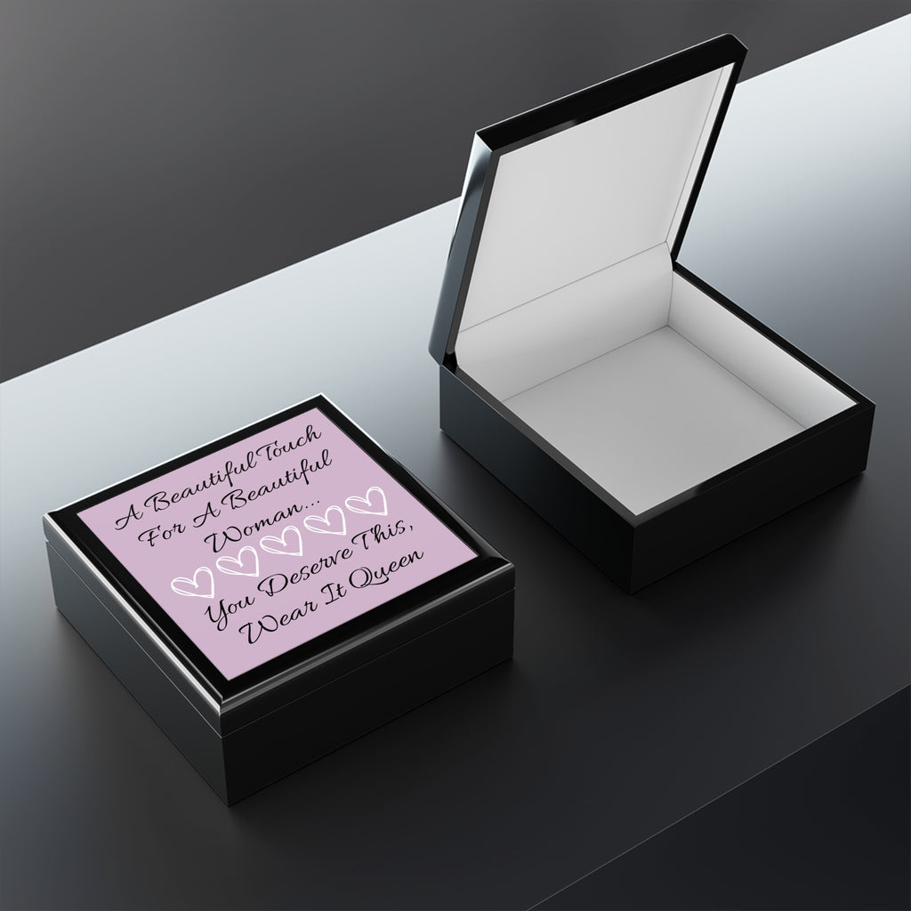 “A Beautiful Touch” Keepsake Jewelry Box