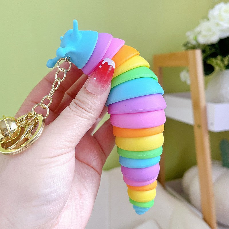 Fidget Caterpillar Keychains