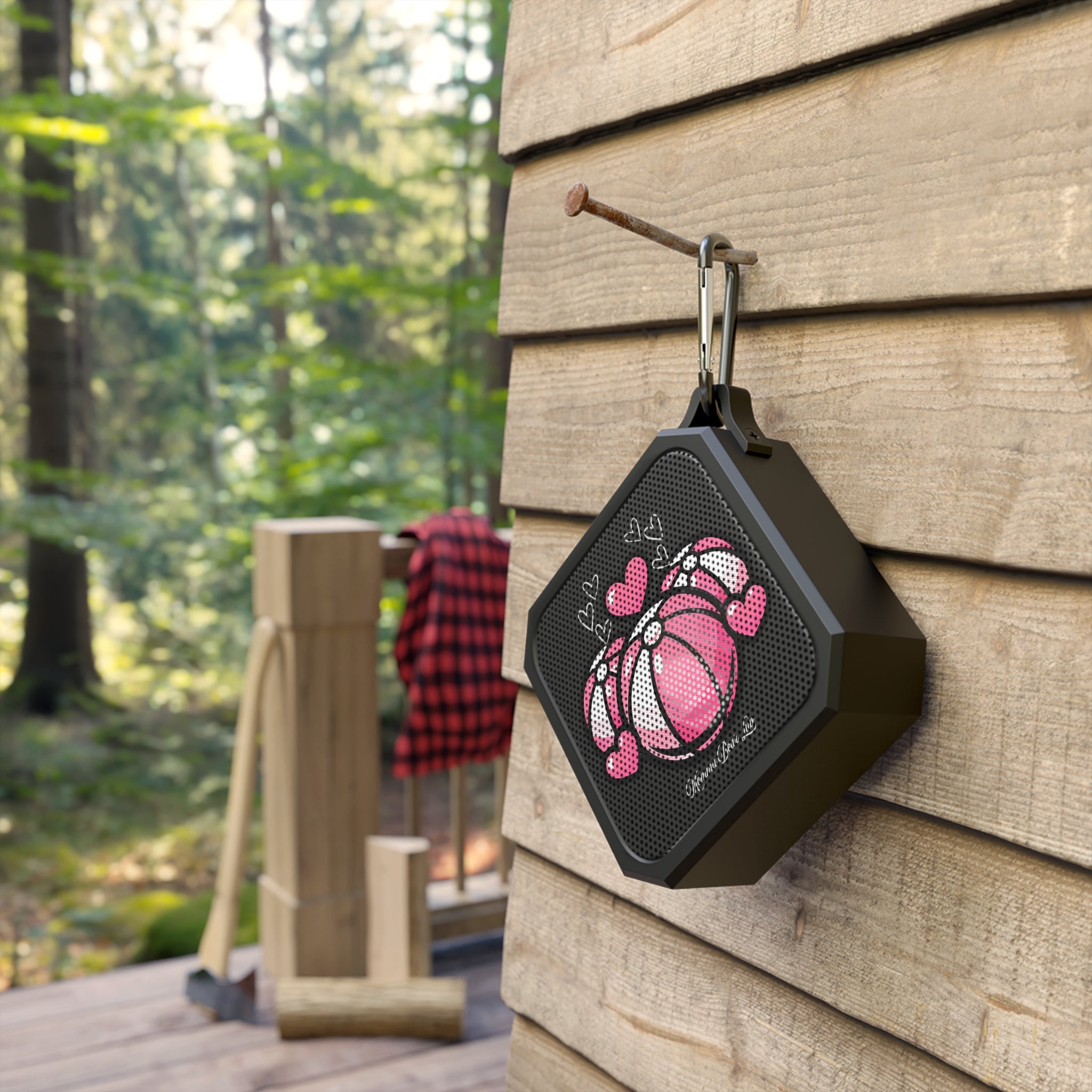 Bluetooth Speaker — Pink Heart Beach Ball