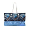 Tote bag with Detroit Lions logo and text on a white background