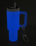 Glow In Dark Lip Balm Holder Tumbler Keychains