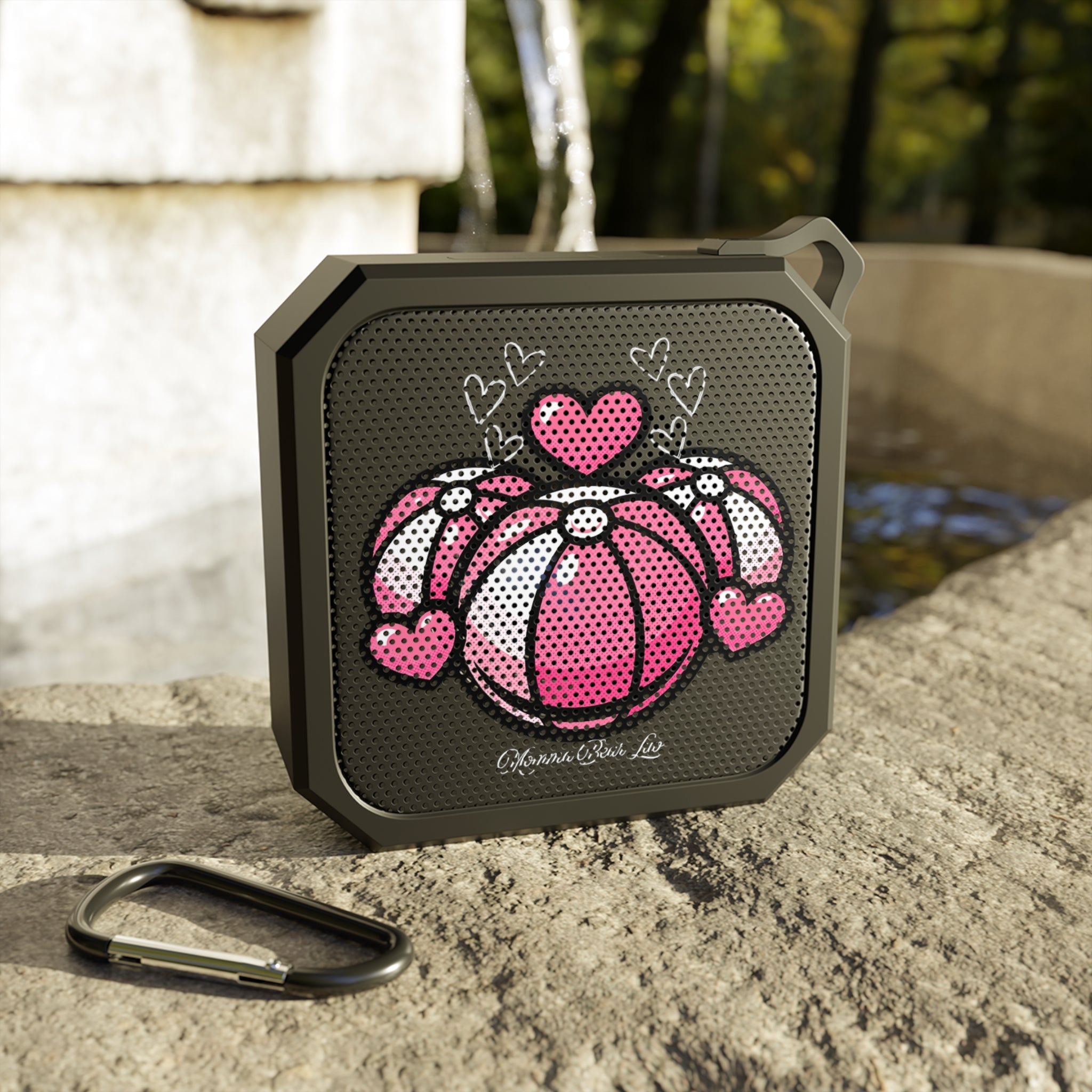 Bluetooth Speaker — Pink Heart Beach Ball