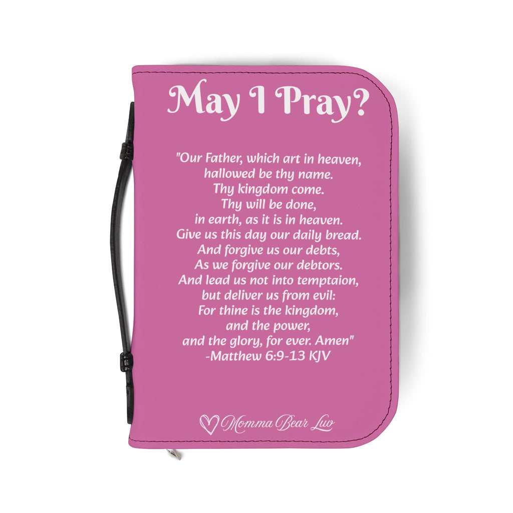 The Lord's Prayer Bible Cover - Pink