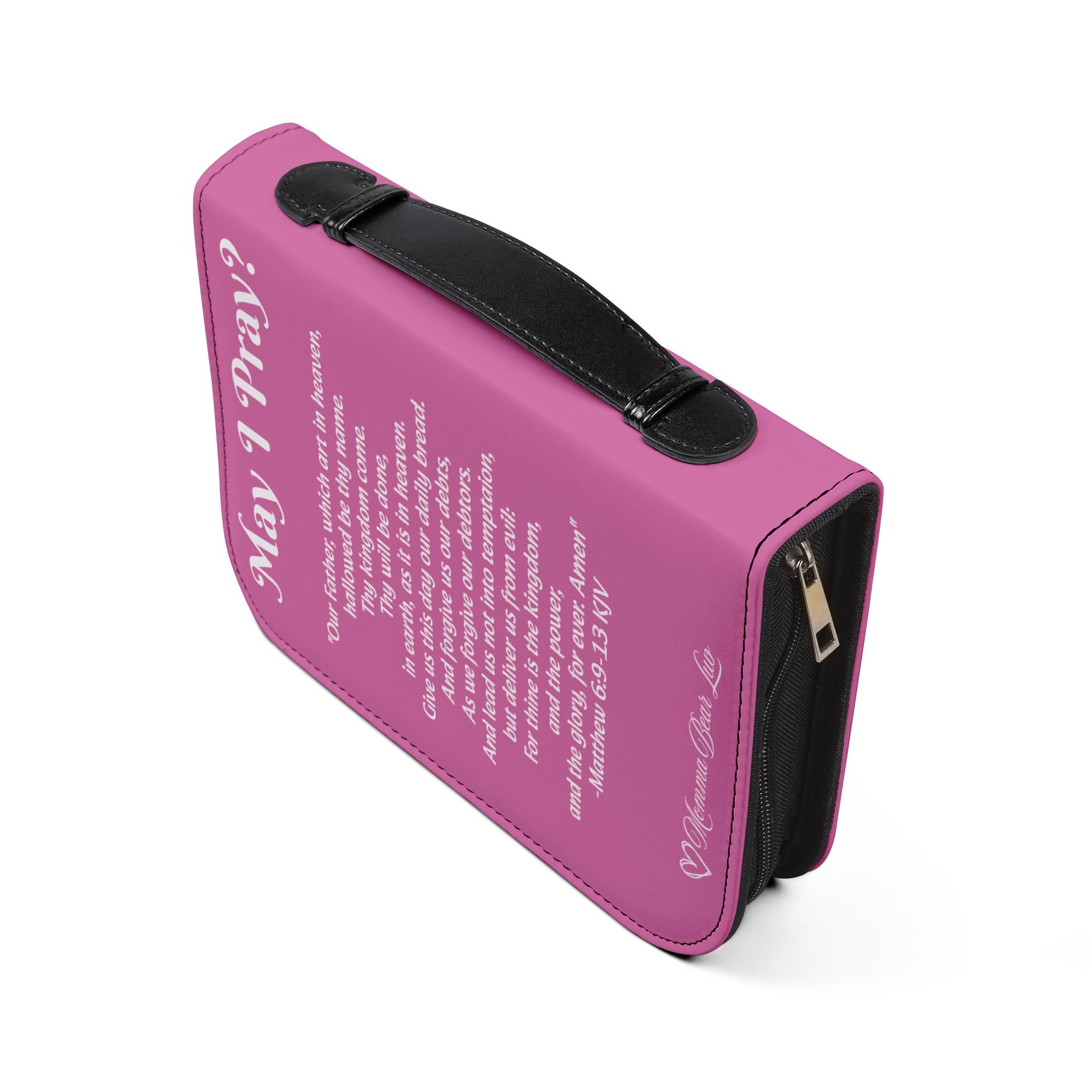 The Lord's Prayer Bible Cover - Pink