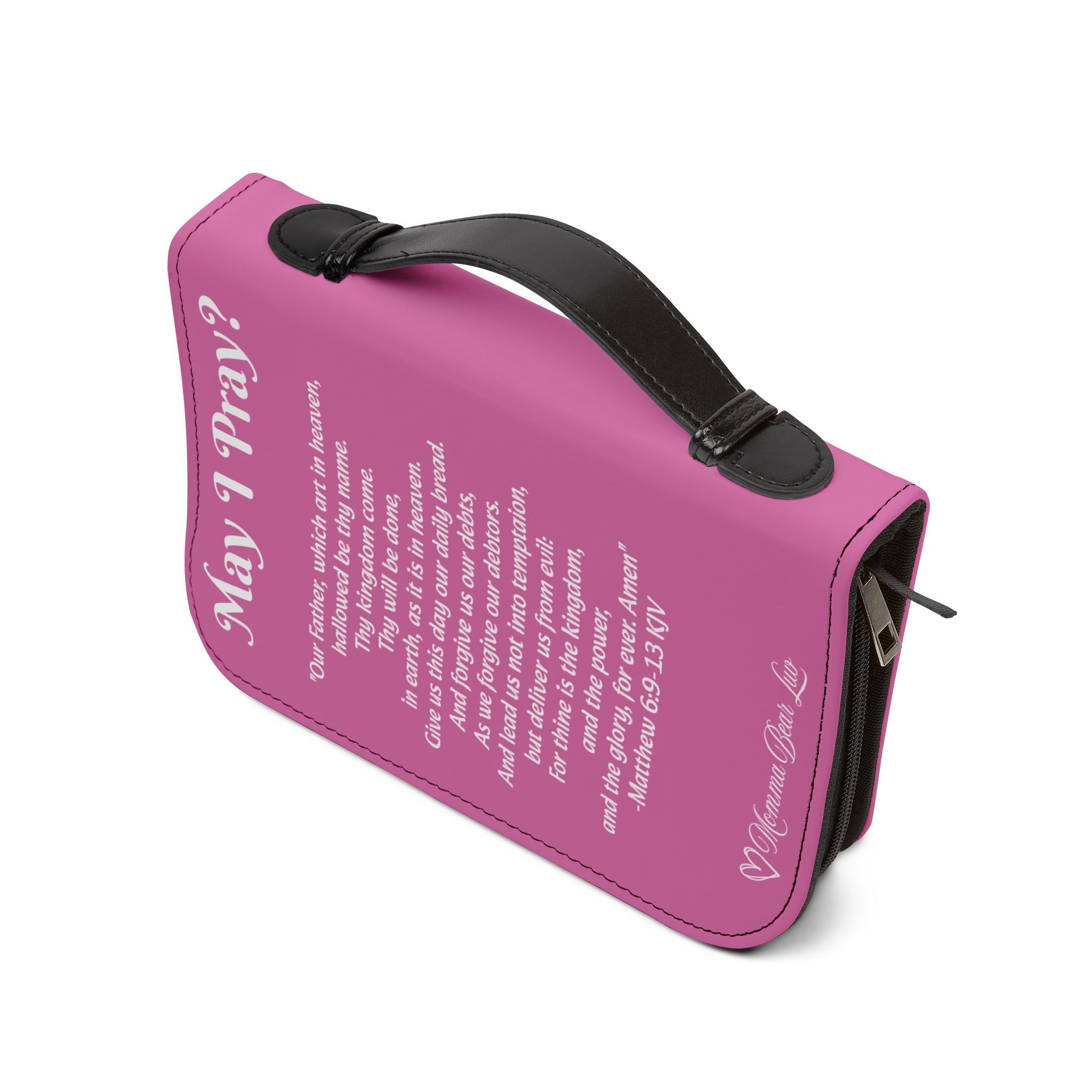 The Lord's Prayer Bible Cover - Pink