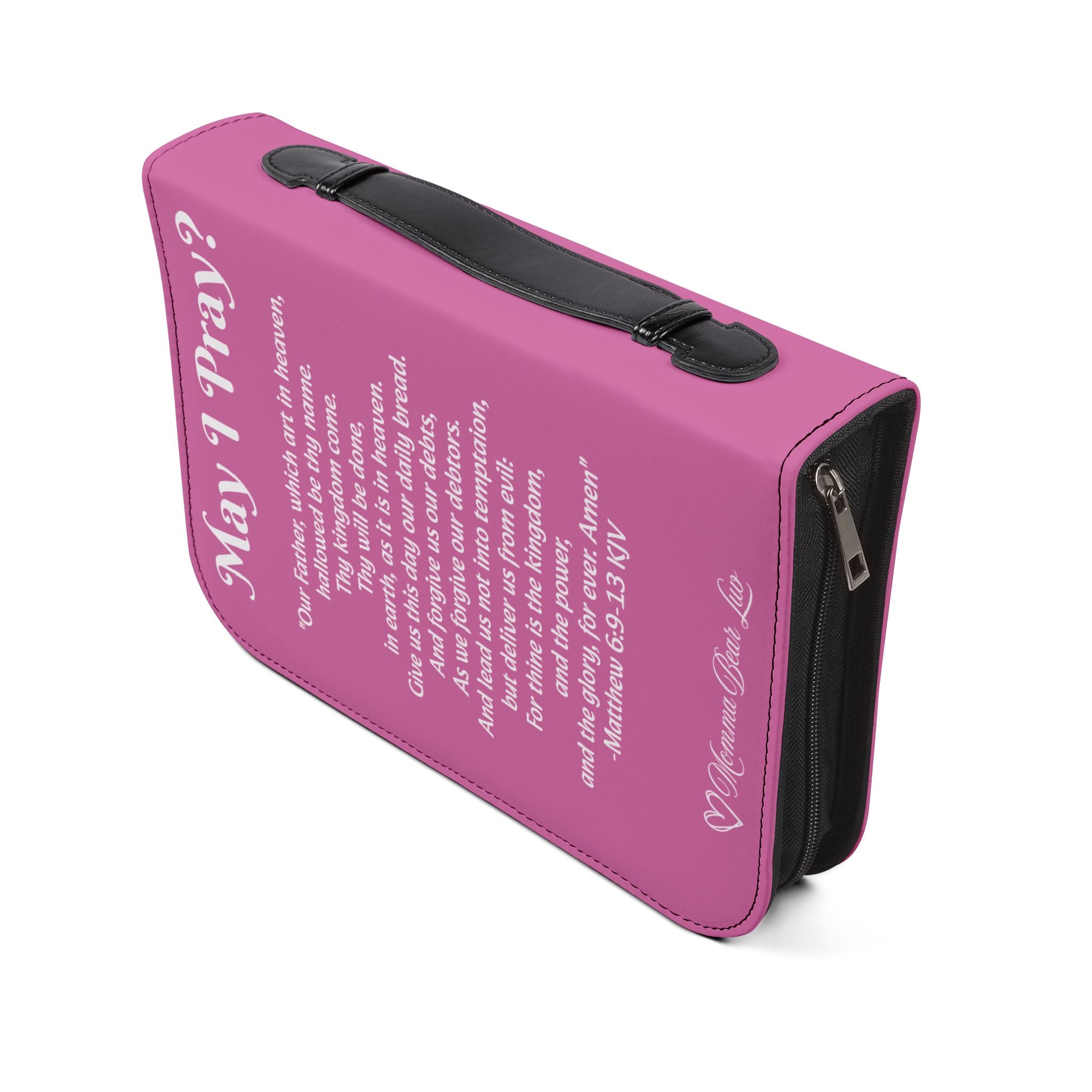 The Lord's Prayer Bible Cover - Pink