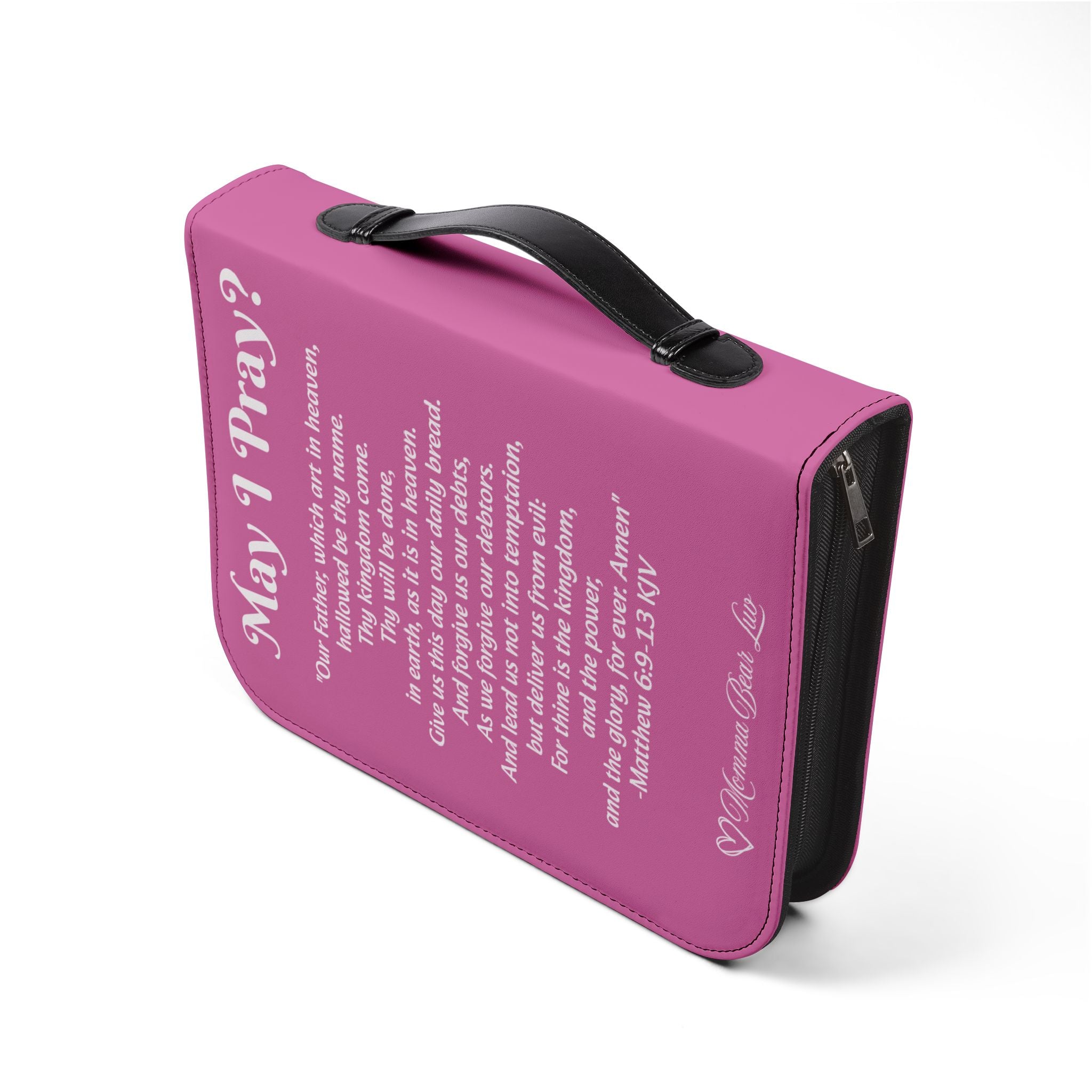 The Lord's Prayer Bible Cover - Pink